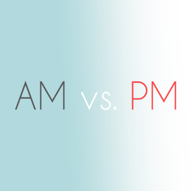 a.m. vs. p.m.
