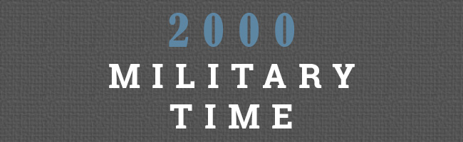 2000 Military Time