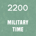 2200 Military Time