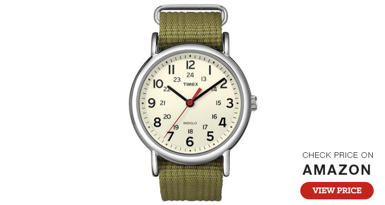 timex weekender military time watches