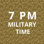 What is 7pm in military time