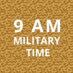 what is 9 AM military time